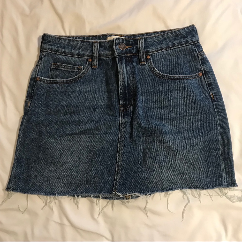 pacsun jean skirt